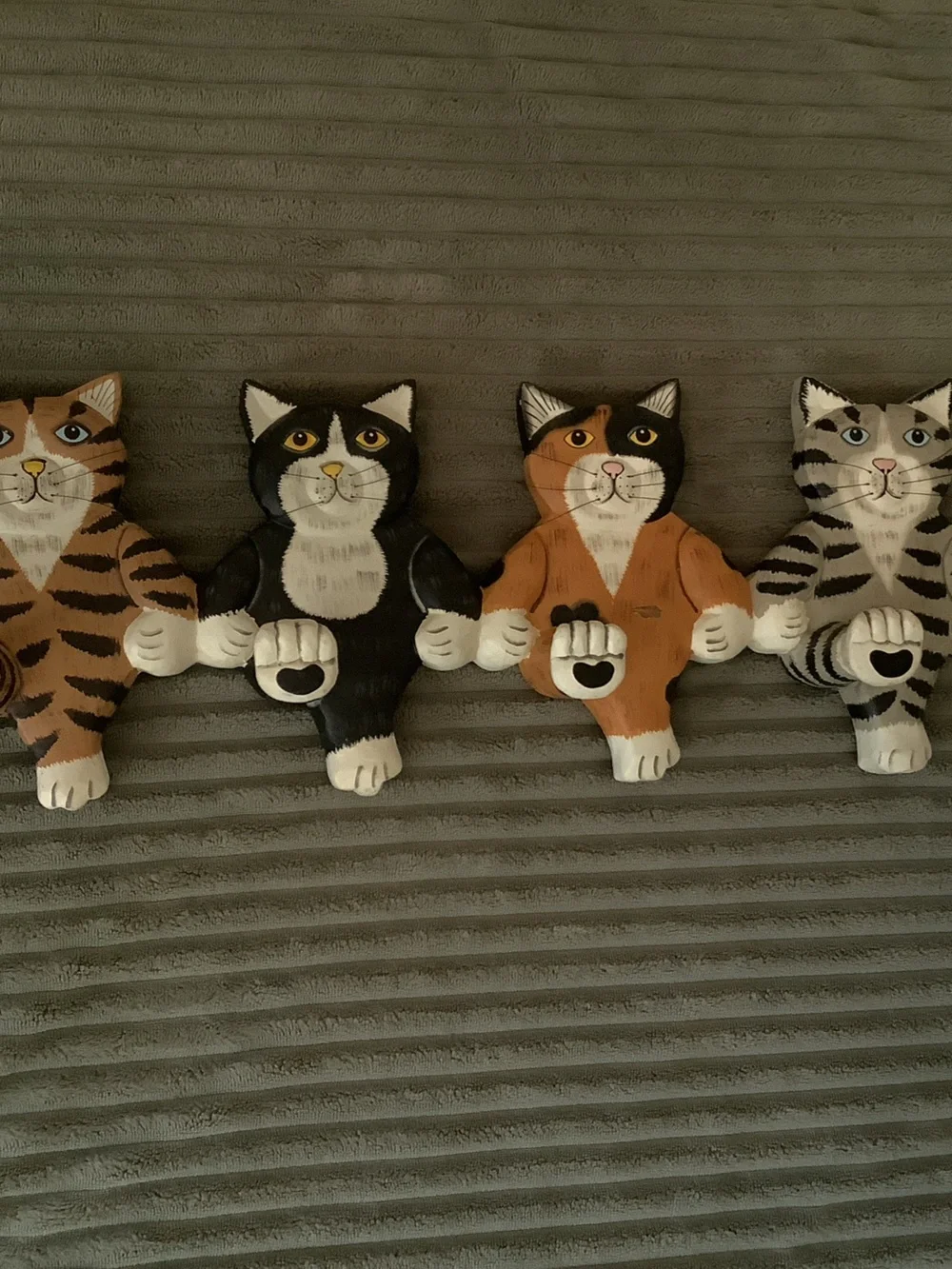Pier 1 Cat Wall Hooks in Black, Brown, Tan, Gray
